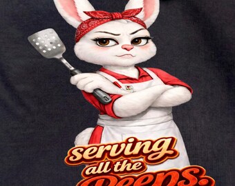 Serving All The Peeps Lunch Lady Shirt, Funny Easter Bunny Chef Tee