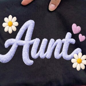 Script flou tante PNG, motif coeurs marguerites roses blush (téléchargement numérique)