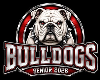 Custom Bullldogs Mascot PNG | Lunch Lady Teacher Bus Driver School Staff Senior Parent Grandparent Shirt Design