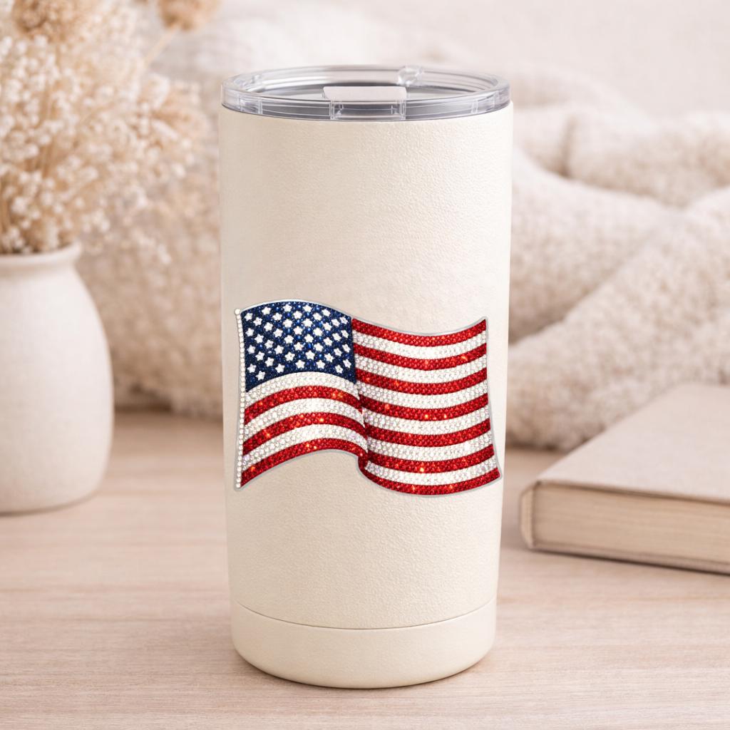 Rhinestone American Flag PNG, Faux Bling USA Design, 4th of July ...