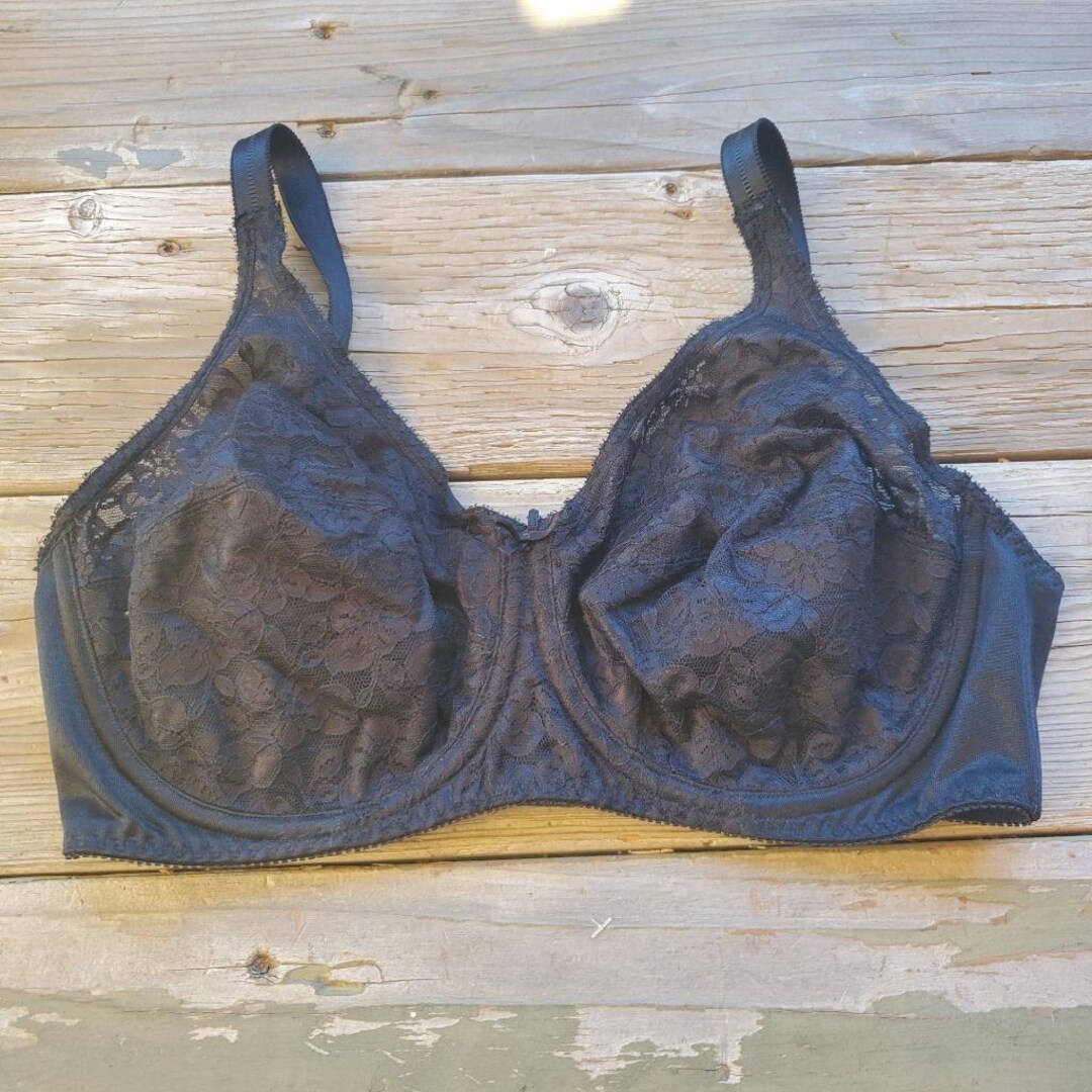 38D Vintage Adonna Jcpennys 1837 Black Lace Cup Underwire Bra - Etsy