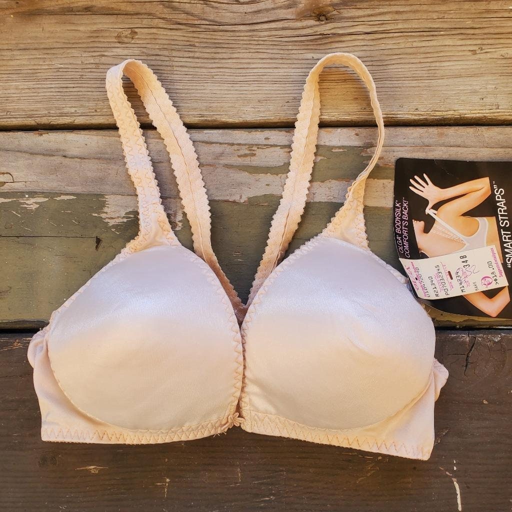 Vintage New With Tags Olga Secret Hugs Full Figgure Underwire Bra Light  Beige 38C 