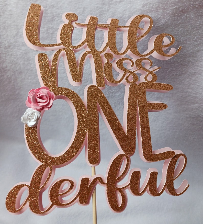 Little Miss Onederful First Birthday, Little Miss Onederful Cake Topper ...
