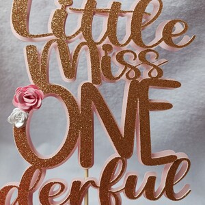 Little Miss Onederful First Birthday, Little Miss Onederful Cake Topper ...