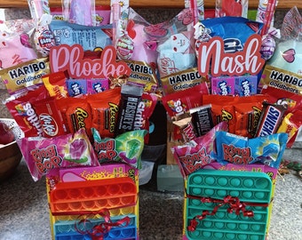 Personalized Candy Bouquets, Sweet Treats for Child, Grandchild, Teen, Gift Candy Bouquet, Birthday Basket, Get Well, Celebration
