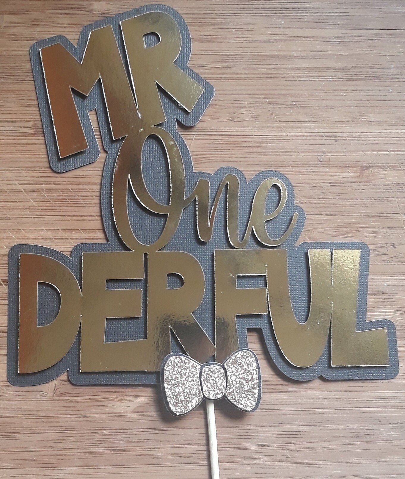 Mr Onederful Cake Topper Mr Onederful Smash Cake Topper First Birthday ...