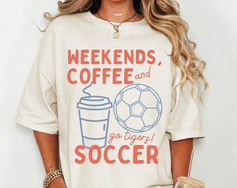 Soccer Mom Shirt Personalized Soccer Mama Gift Custom Soccer Team Name Game Day Apparel Tee Sports Retro Club Design Soccer Doodle Bleacher