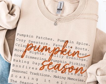 Pumpkin Season Definition Sweatshirt Cozy Fall Sweater Trendy Autumn Sweater Thanksgiving Sweatshirt Pumpkin Season Words Shirt Fall Vibes