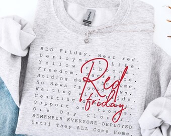 Remember Everyone Deployed Sweatshirt Operation Epic Fury RED Military Support Shirt Deployment Gift Military Mom Family Support  Patriotic