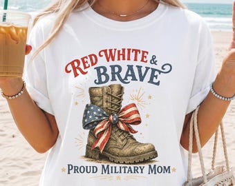 Military Mom Shirt Proud Soldier Mom Gift Deployment Homecoming Milso T-shirt Wife Veterans day Independence Day 4th Of July Parade Military