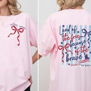 Proud Military Mom Shirt Coquette Military Girlfriend Milso Spouse Deployment Gift  Homecoming Shirt Bootcamp 250 Years Patriotic America