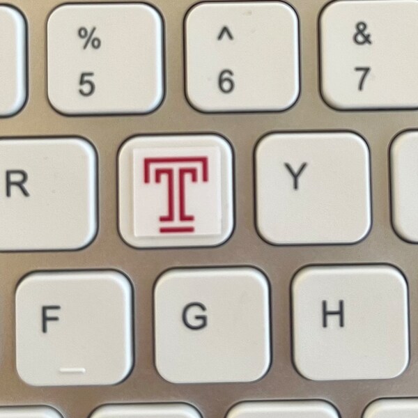 Temple University Keyboard Stickers| Laptop Sticker | College Sticker | Graduation| Decision Day Gift