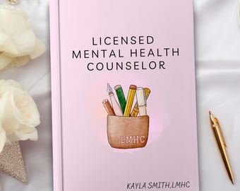 therapist graduation gift,hardcover notebook,therapist journal,psychology gift,mental health counselor, social worker,therapist,psychologist