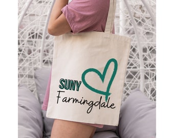 Custom College Tote Bag , Handmade Gift, Graduation Gift, College Merch, Roommate Gift, Custom College Decor, Bed Party