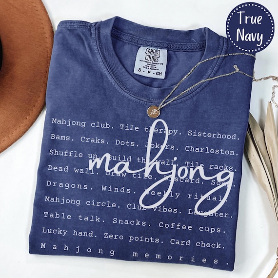 Mahjong Shirt Mahj Sayings Definition Comfort Colors Mahjong T-shirt Gift Mahjong Tee Party Wear Apparel Sweater Girls Night Mahjong Club