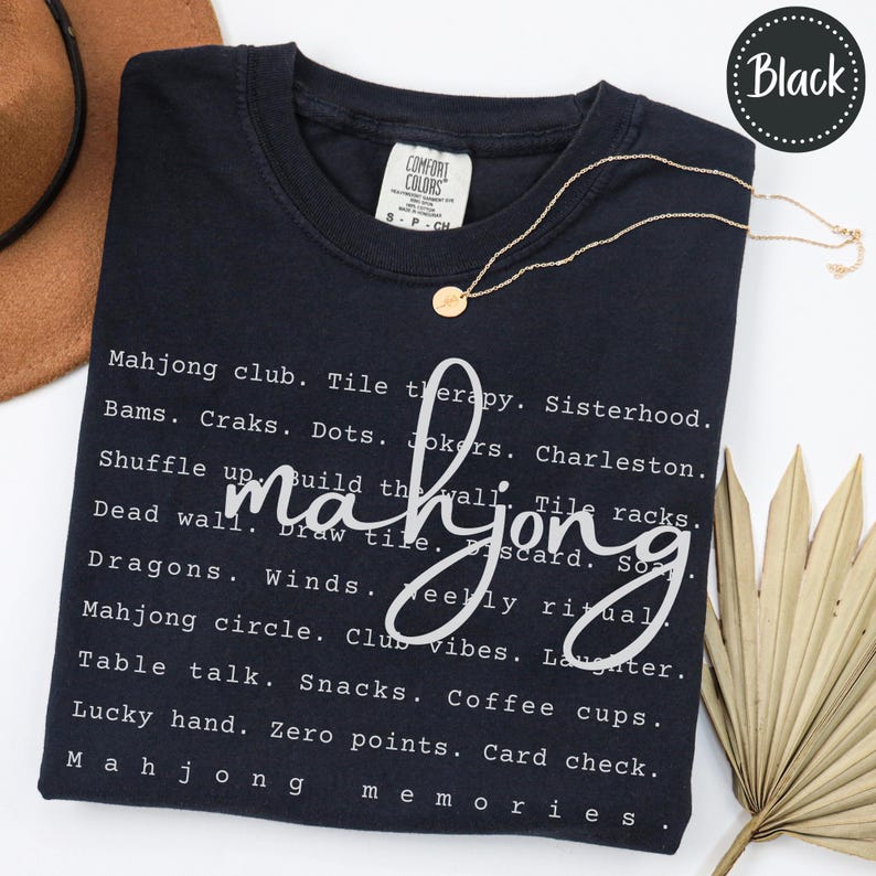 Mahjong Shirt Mahj Sayings Definition Comfort Colors Mahjong Tshirt Gift Mahjong Tee Party Wear Apparel Sweater Girls Night Custom Mahjong Club