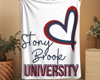 Custom College Throw Blanket Graduation Gift Dorm Essentials Blanket College Bed Party Blanket College Merch Roommate Gift for Her