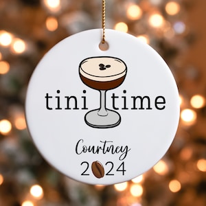 Espresso martini ornament,Cocktail Ornament,Custom Espresso Martinis,Espresso Lover Gift,Martini Lover,Christmas Martini,Martini Lover Gift