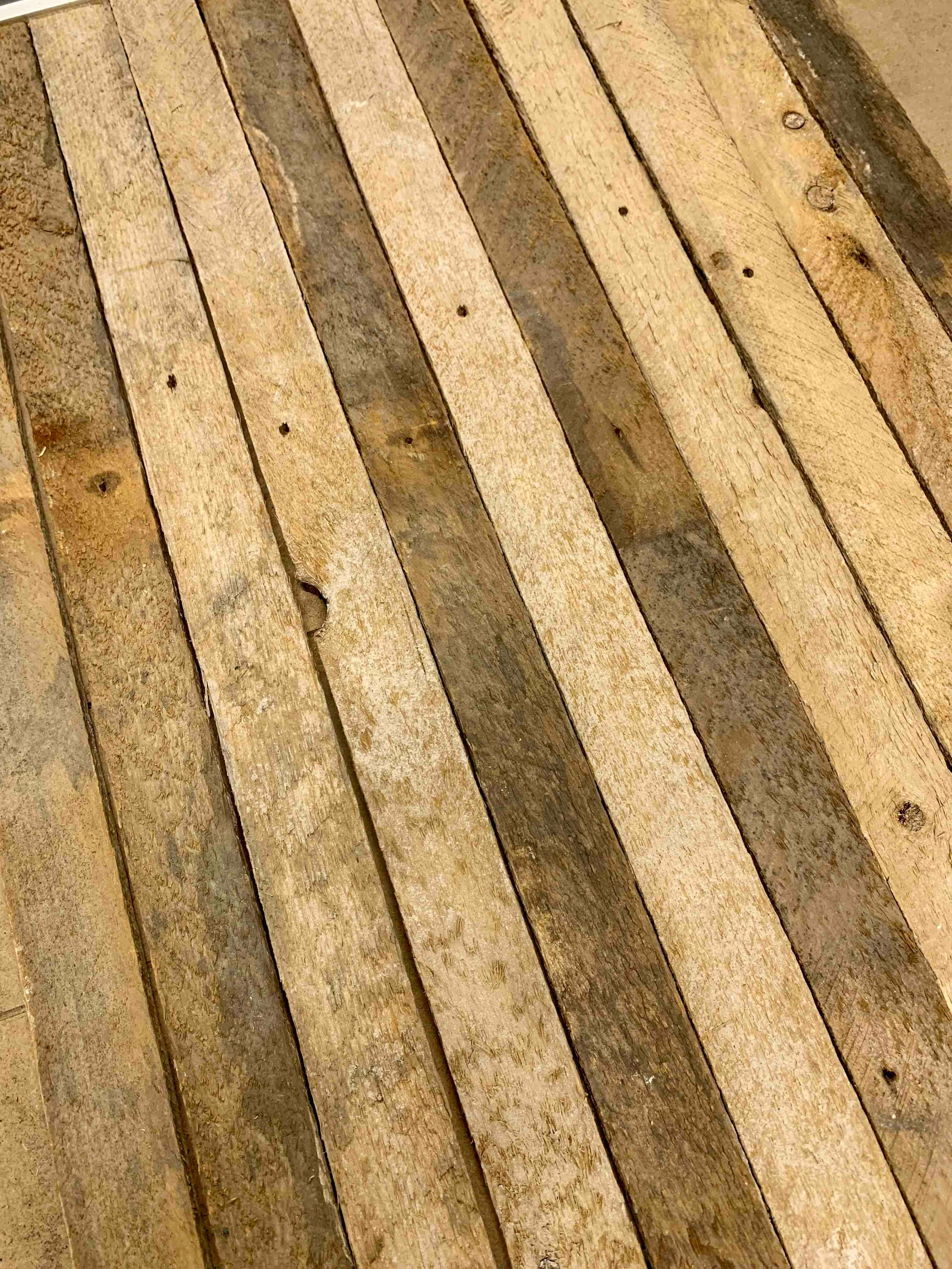 40 Piece Bundle lot of Reclaimed Plaster Tobacco Wooden Lath Slats 11