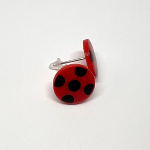 Miraculous Ladybird Bug Stud Earrings