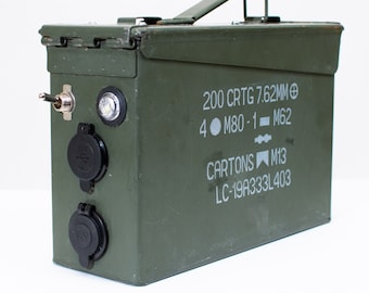 Solar Compatible 12v Ammo Can Battery Box