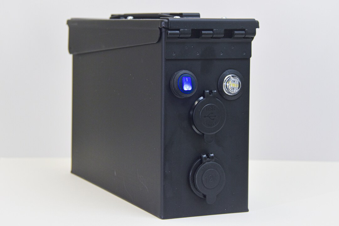 12v Solar Compatible Lithium Ammo Can Battery Box Etsy