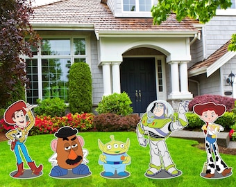 Toy Story Decoration Indoor Outdoor Coroplast Corrugated Plastic Cutout Lawn/Yard Sign Home/Garden Decor Event Holiday Birthday Party