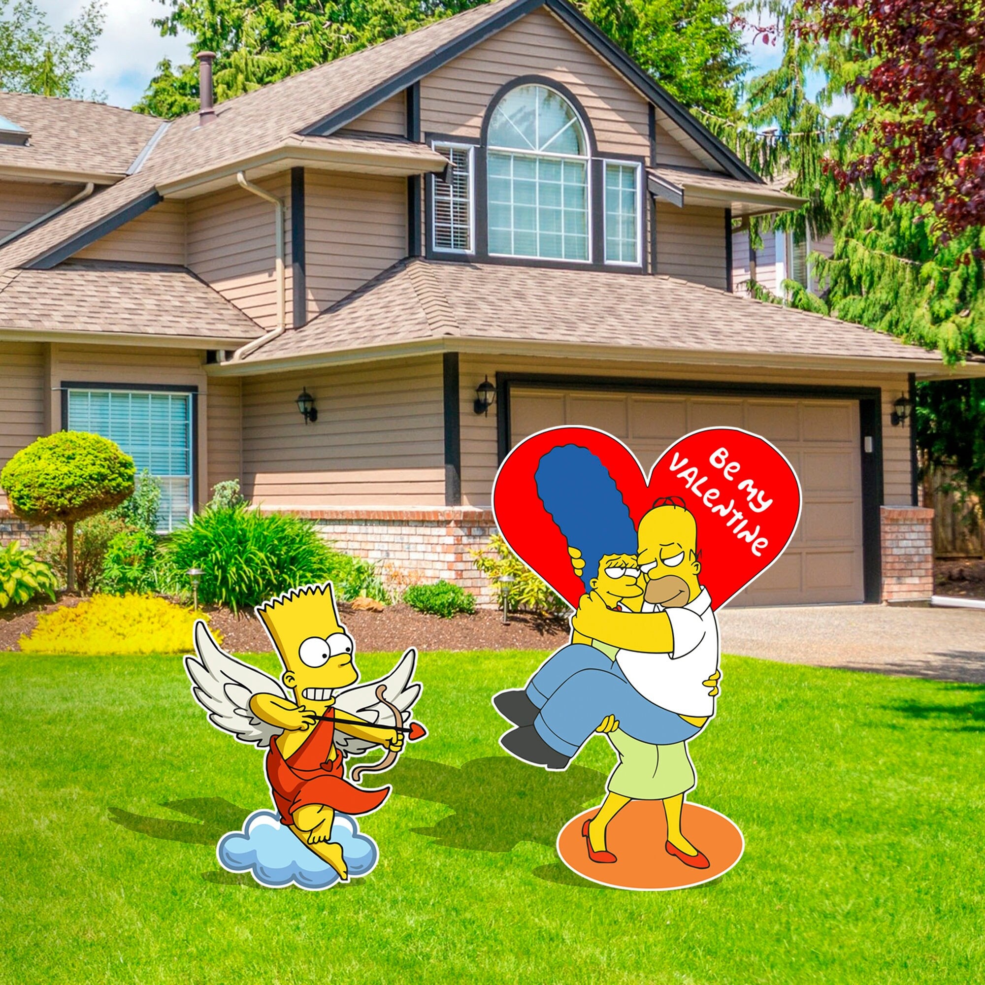 Valentine's Day Cupid With Narch & Homer Decoration Indoor Outdoor
