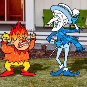 Heat and Snow Miser/ The year without a Santa Claus / Holiday outdoor Decoration/Christmas Decoration