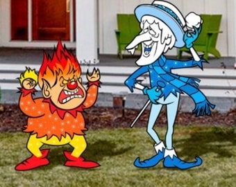 Heat and Snow Miser/ The year without a Santa Claus / Holiday outdoor Decoration/Christmas Decoration