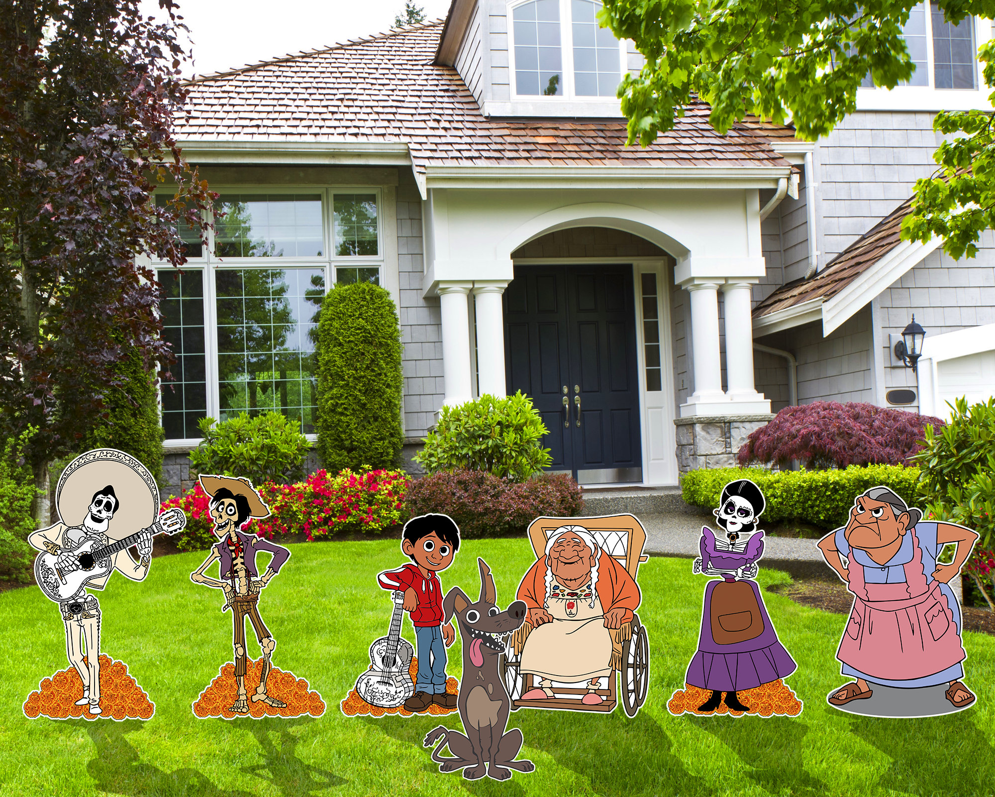 Coco and Friends Decoration Indoor Outdoor Coroplast Corrugated