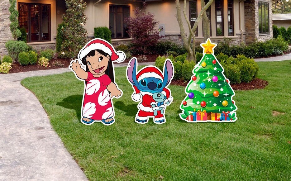 Lilo Stitch and Christmas Tree Etsy