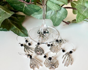 Big & Spooky Halloween Wine Glass Charms