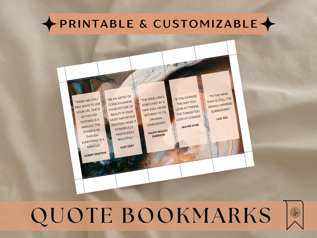 STUNNING ART BOOKMARKS - Beautiful, Digital Bookmarks | Ready to Print ...