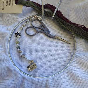 Hogwarts Express train charm beaded scissors fob for magical Harry Potter fans