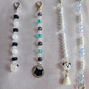 Cat Scissor Fobs, cross stitch accessory, gift for stitchers