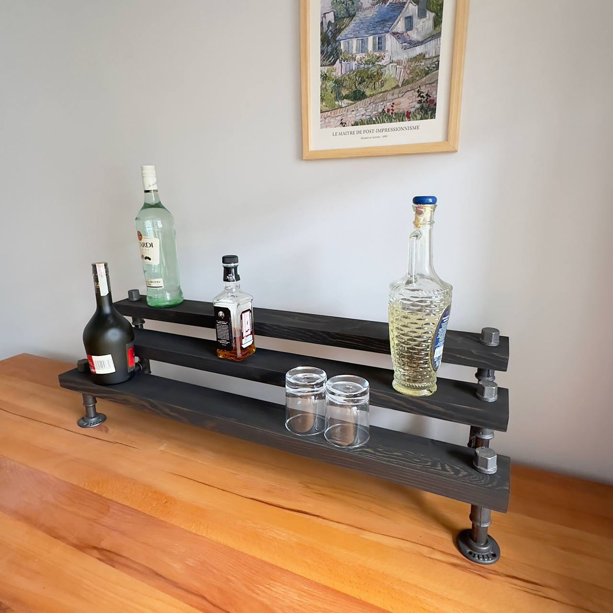 Pipe Tier Drink Racks Bar Display Bar Organizer Kitchen Etsy