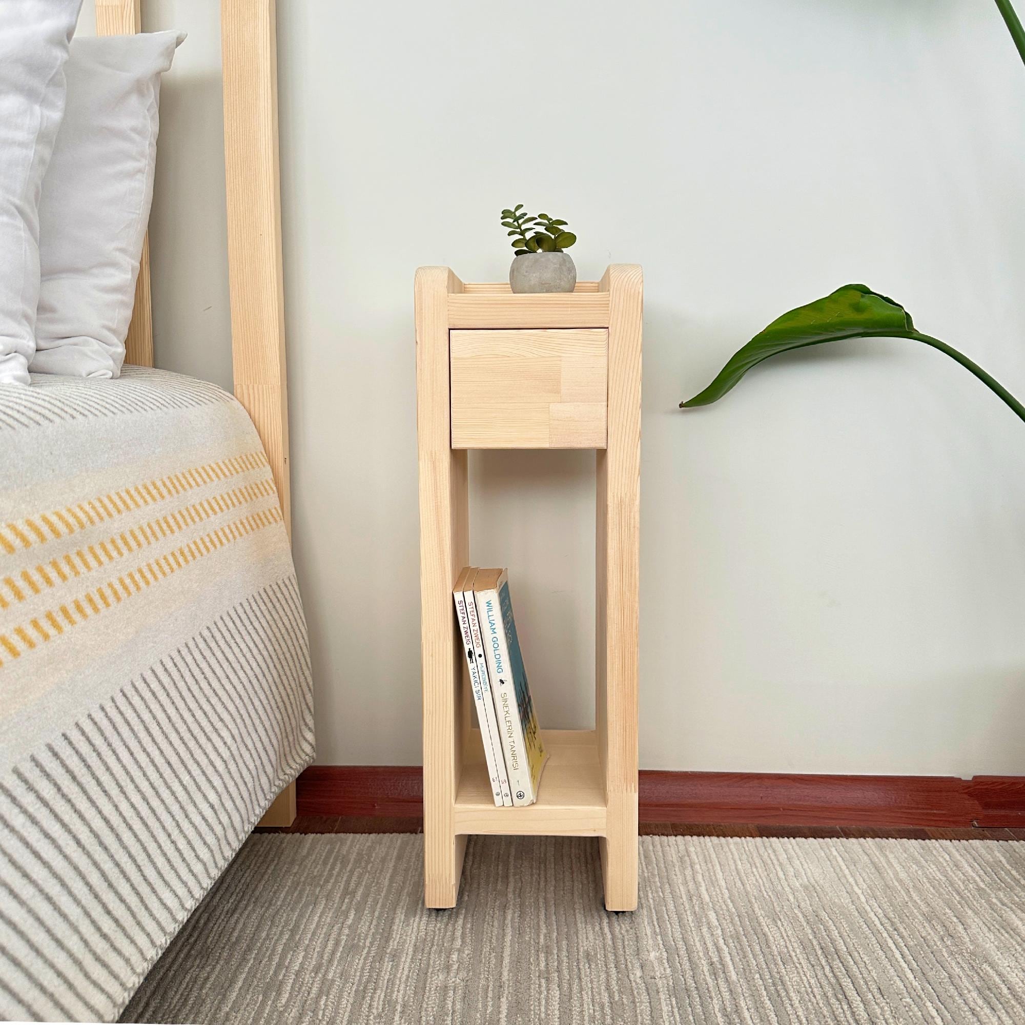 Free shipping, Nightstand,narrow nightstand,Wall nightstand,floating shelves