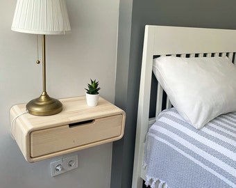 Floating Nightstand,Drawer nightstand,Wall nightstand,Free shipping