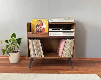 Solid Wood Record Player Stand /Vinyl Record Storage