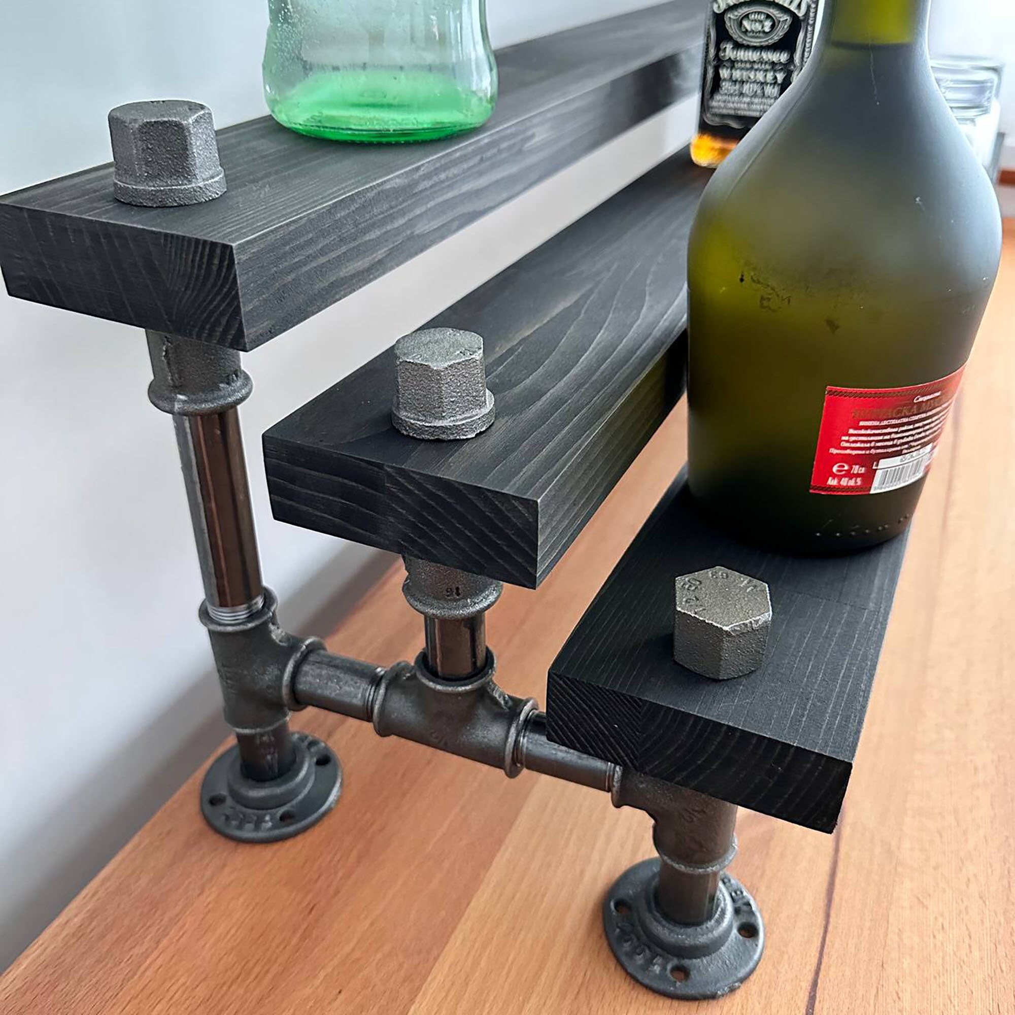 Pipe Tier Drink Racks Bar Display Bar Organizer Kitchen Etsy