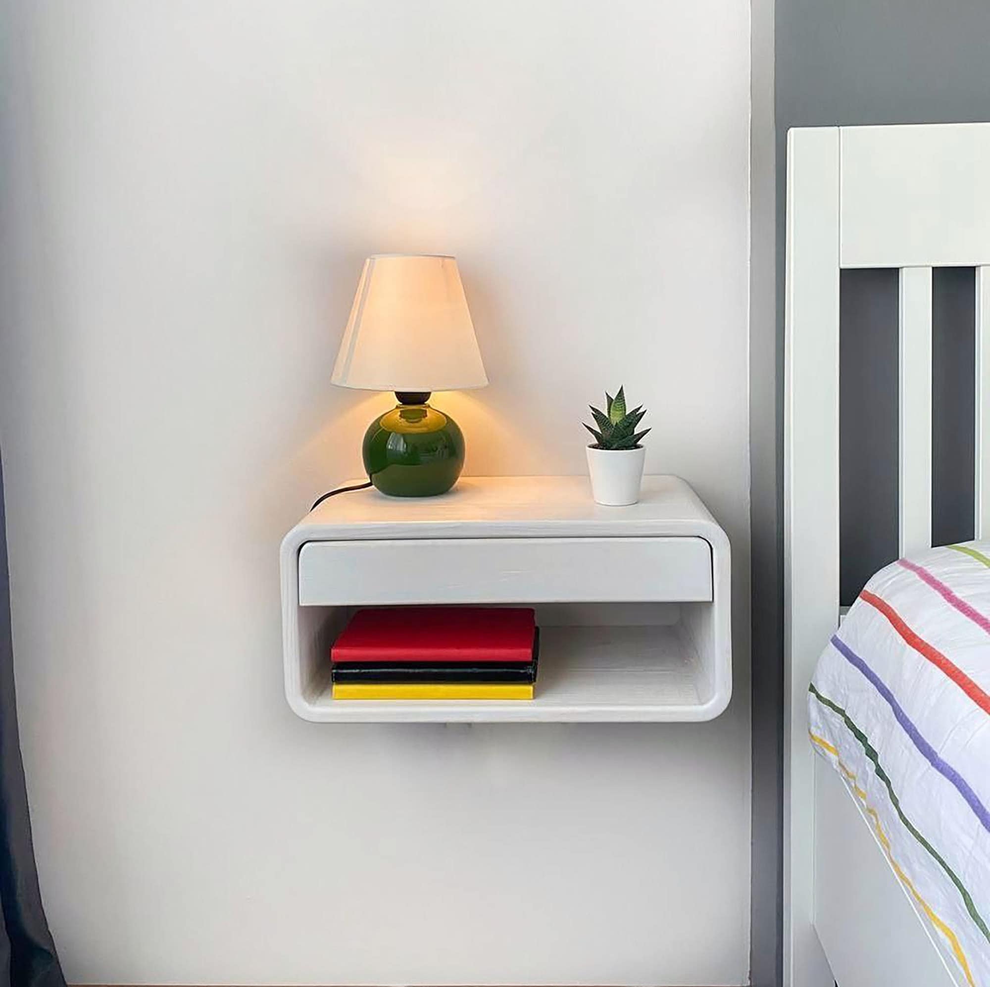 Free shipping,Floating shelves,floating nightstand,nightstand,bedside table