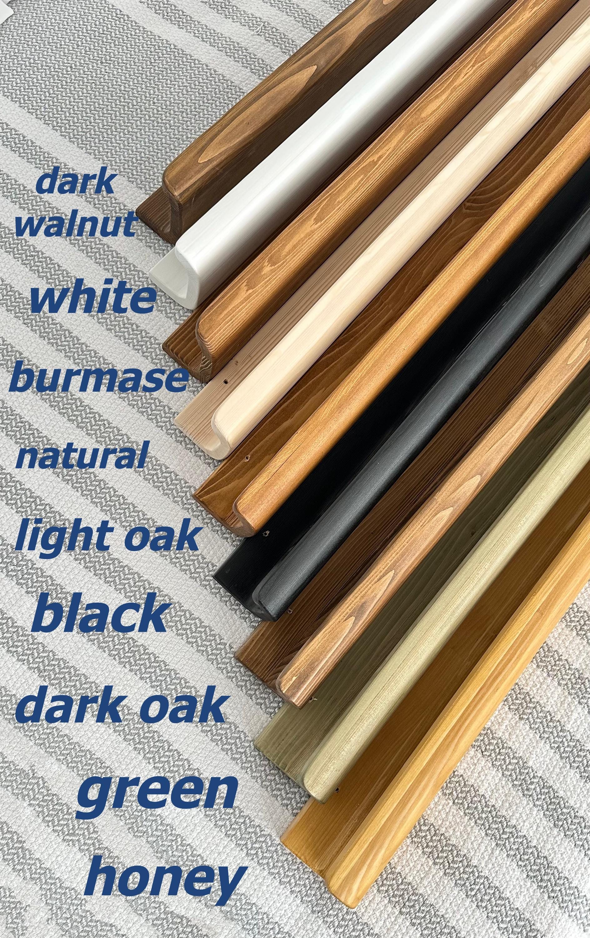 Gieanoo Zwevende planken, set van 2 massieve houten rustieke afbeeldingsplanken met lip Wandgemonteerde kleine fotoplanken voor woonkamer, keuken, slaapkamer 40cmx13cm