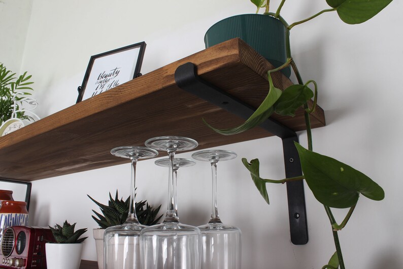 Farmhouse Rustic Fixer Upper Floating Shelf L Bracket Etsy