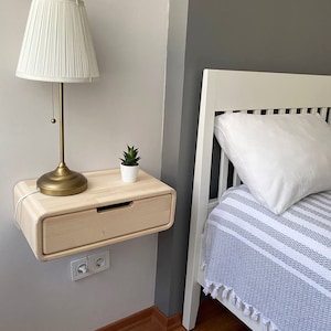 Floating Nightstand,Drawer nightstand,Wall nightstand,Free shipping