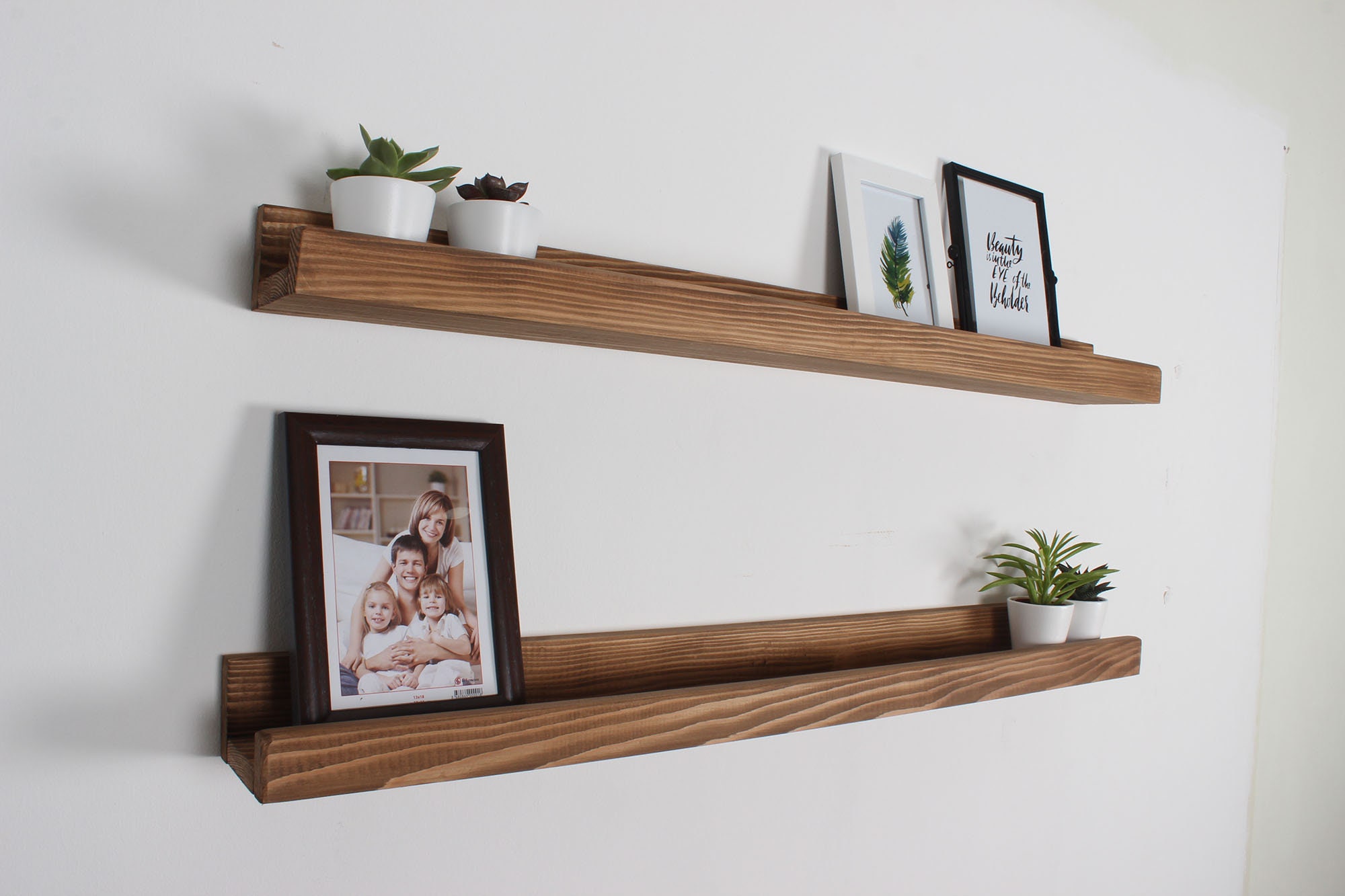 Rustic Floating Overhang Shelf Photo Ledge Wooden Shelf Etsy Australia