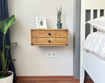 Floating Nightstand,Drawer nightstand,Wall nightstand,Free shipping