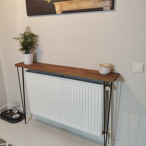 Free Shipping ,wooden rustic hallway table,Narrow console table with hairpin legs.