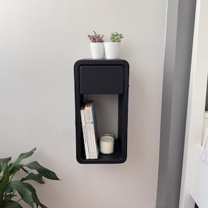 Free shipping, Nightstand,narrow nightstand,Wall nightstand,floating shelves