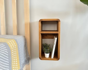Floating nightstand for bedrooms, For narrow spaces